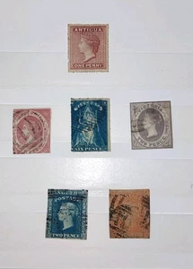 Early Commonwealth stamps inc. Antigua, Victoria, New South Wales - Picture 1 of 8