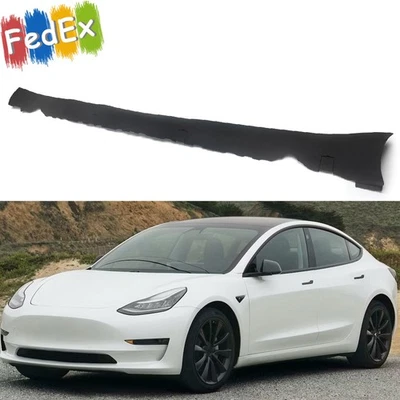 FITS 2017-2023 TESLA MODEL 3 LEFT DRIVER SIDE ROCKER SKIRT MOLDING PANEL BLACK Foto 1 de 4