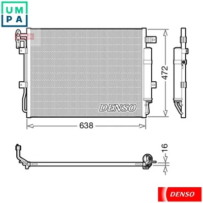 CONDENSER AIR CONDITIONING DCN14003 FOR LAND ROVER DISCOVERY/IV RANGE/SPORT 3.0L - Image 1 of 4