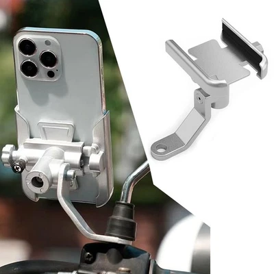 360° Aluminium Motorcycle Bicycle Bike Handlebar Mount Holder For iPhone Samsung - Image 1 of 4