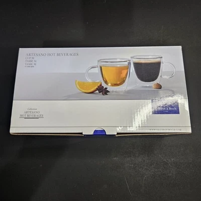 2 tazas de café con vaso de bebidas frías y calientes Villeroy & Boch Artesano 7 3/4 oz Foto 1 de 4