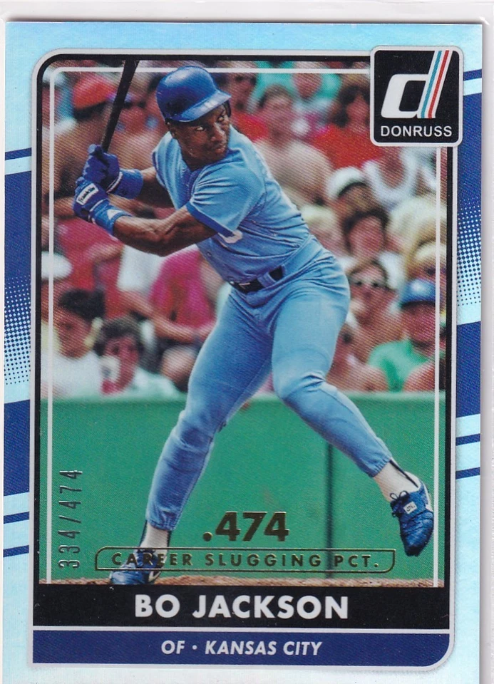 BO JACKSON/474 DONRUSS CARRERA STAT LINE REALEZA PARALELA CASTAÑO ROJIZO #175 2016 PANINI Foto 1 de 1