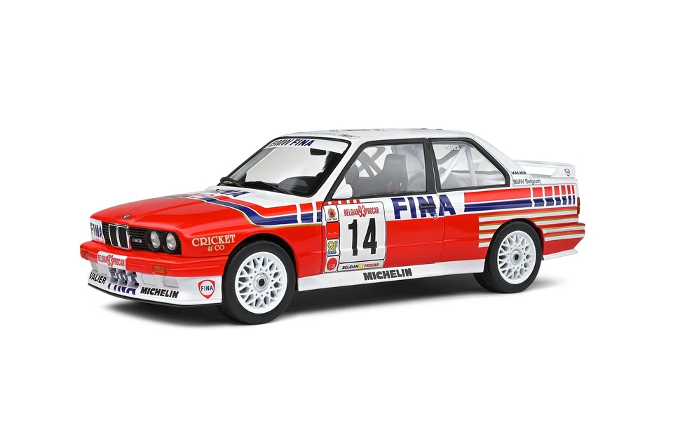 SÓLIDO 1801523 MINIATURAS BMW E30 M3 BBÉLGICA PROCAR 1993 N.14 DUEZ 1/18 - Imagen 1 de 1