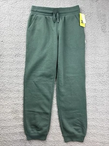 All in Motion Girl's Size Large (10-12) Mid Rise Fleece Jogger Pants Green - Picture 1 of 7