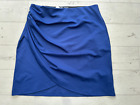 Body Flirt Plus Size 18  20 Blue Mock Wrap Skirt New