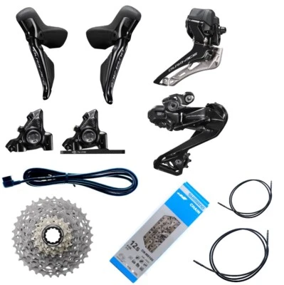 Shimano Dura-Ace Di2 2x12 R9270 Disc Brake Shifter Derailleurs EC300 Wires Group - Image 1 of 2