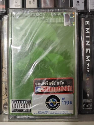 Limp Bizkit Results May Vary **Inc PIN BADGE  FACTORY SEALED cassette album  - Image 1 of 4