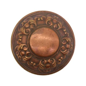 Antique Yale & Towne Brass Nubian Entry Door Knob - Picture 1 of 4