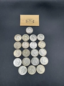 1 rotolo mezzo dollaro Kennedy 1964-1968 90 e 40% argento con nuovo rotolo vintage Bank Roll A5 - Foto 1 di 8