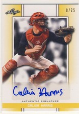CALVIN HARRIS 2019 Leaf Perfect Game National Showcase Yellow AUTO /25 WHITE SOX