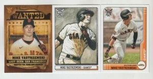 (3) DIFERENTE Mike Yastrzemski 2021 TOPPS LOTE DE TARJETAS E INSERCIONES GIGANTES - Imagen 1 de 1