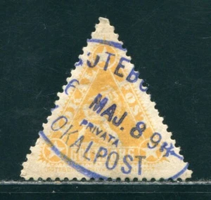 SWEDEN GOTEBORG CITY POST TRIANGULAR STAMP 1898 - Picture 1 of 2
