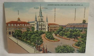 Jackson Square and Cabildo New Orleans Louisiana Vintage Postcard Unused . - Picture 1 of 2