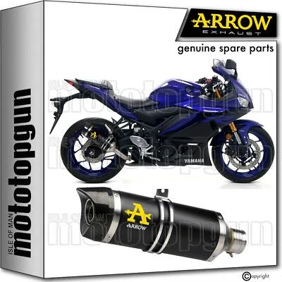 arrow exhaust thunder black aluminium c for yamaha yzf r3 2024 24 - image 1 of 4