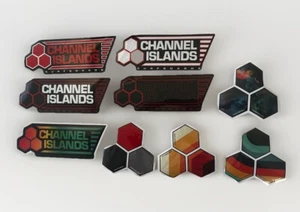 CHANNEL ISLANDS SURFBOARD STICKER SET Surf 9 STICKERS RIP CURL Mayhem Volcom - Picture 1 of 3