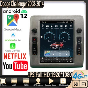 Autoradio 10,4" per Dodge Challenger Tesla Multimediagps Wifi Stereo Navigazione - Foto 1 di 11