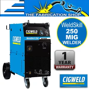Cigweld WeldSkill 250 MIG Welder + Tweco Torch, Argon Regulator 15 Amp W1004500 - Picture 1 of 6