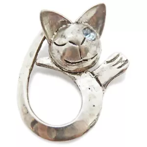 Tesoros Recuperados - Adorable Colgante de Plata Esterlina para Gato de SoniaMcD - Imagen 1 de 12