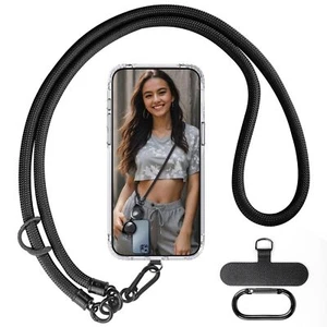 2XUniversal Handy Schlüsselband Hülle Cover Halter Schlinge Halskette Riemen Umhängeband - Bild 1 von 19