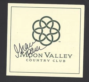 Grace Park GOLF LPGA autographed Moon Valley Country Club Score card with COA - Photo 1/3