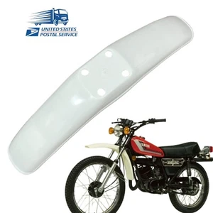 White COLOR YAMAHA DT100 DT125 DT175 DT250 DT400 FRONT FENDER - Picture 1 of 7