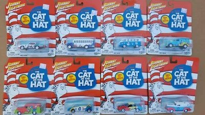 Johnny Lightning Dr. Seuss The Cat In The Hat Series Cars Lot of 8 - Image 1 of 4