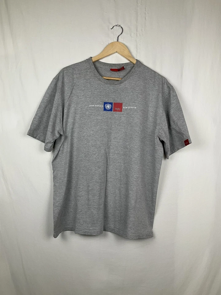 Camisa Mossimo De Colección Para Hombres L Doble Cara One Nation One Groove Patinador Foto 1 de 4