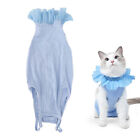 Cat Recovery Suit Tail Adjustable Lace Neckline Prevent Licking Cat After Su Ggm