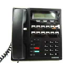 Samsung DCS LCD 12B Keyset Display Prostar Office Business Phone Black - Picture 1 of 6