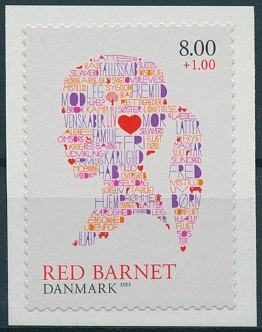Denmark Stamps 2013 MNH Red Barnet Organizations Save the Children 1v S/A Set Cover