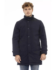 Long Jacket with External Welt Pockets and Front Closure XL Men
