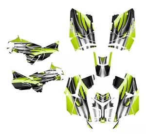 Kit de gráficos Polaris Scrambler 850 vinilo de carreras de 24 mil de espesor #1300-verde manta - Imagen 1 de 1