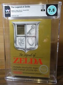 The Legend of Zelda (Nintendo NES, 1987) WATA Certified 7.5 CIB 9.2 Cart