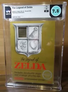 The Legend of Zelda (Nintendo NES, 1987) WATA-zertifizierter 7,5 CIB 9.2-Warenkorb - Bild 1 von 8