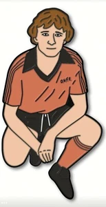 Paul Hegarty Enamel Pin Badge With Backing Card - Football Dundee The Tangerines - Picture 1 of 1