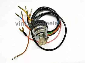 LAMBRETTA GP 12 VOLT. AC IGNITION SWITCH CHROME BODY WITH 2 BRASS KEYS - Picture 1 of 4