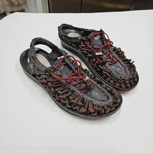 Keen Uneek Men’s 9.5 Sandals Strappy 2 Cord Fisherman Fishing Hiking Water Shoes - Picture 1 of 14