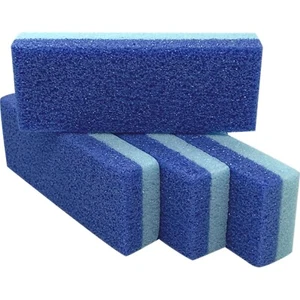 Foot Pumice Stone Callus Remover Exfoliating Scrubber Pack of 4 Blue - Picture 1 of 9