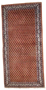 Alfombra anejo Indio Seraband hecho a mano 94cm x 194cm 1980s - 1C742 - Picture 1 of 10