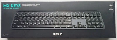 Logitech MX Keys Advanced Wireless Illuminated Keyboard Graphite 920-009294 - Image 1 of 3