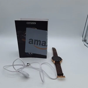 Citizen CZ Smart PQ2 Sport 44mm Rose Gold Case with Brown Band Smart Watch - Photo 1 sur 5