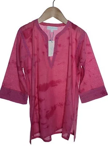 Marie Chantal Pink Tie-Dye Kaftan Cover Up Age 2 or 4 Loose Fit NWT - Picture 1 of 5