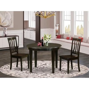 3 PC Kitchen nook Dining set-Kitchen Table and 2 dinette Chairs - Picture 1 of 4