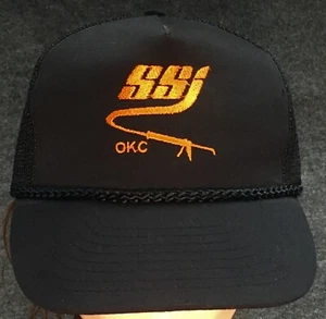 Vintage SSI Commercial & Highway Construction Materials Cap Snap Mesh Back Hat - Picture 1 of 7