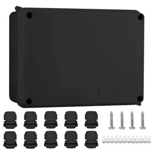 IP65 Waterproof Junction Box Large ABS Electrical Box Outdoor Cable Connector - Picture 1 of 15