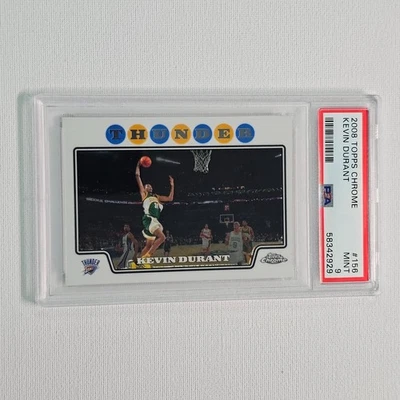 2008-09 Topps Chrome #156 Kevin Durant Supersonics PSA 9 @2F - image 1 of 2