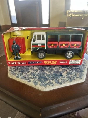 Vintage Remco Tuff Ones Steel Recycle Truck With Figure  - Image 1 of 4