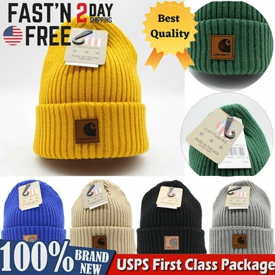 Beanie A18 Acrylic Watch Hat Beanie Winter Warm Knit Cap for Women Men - Image 1 of 4