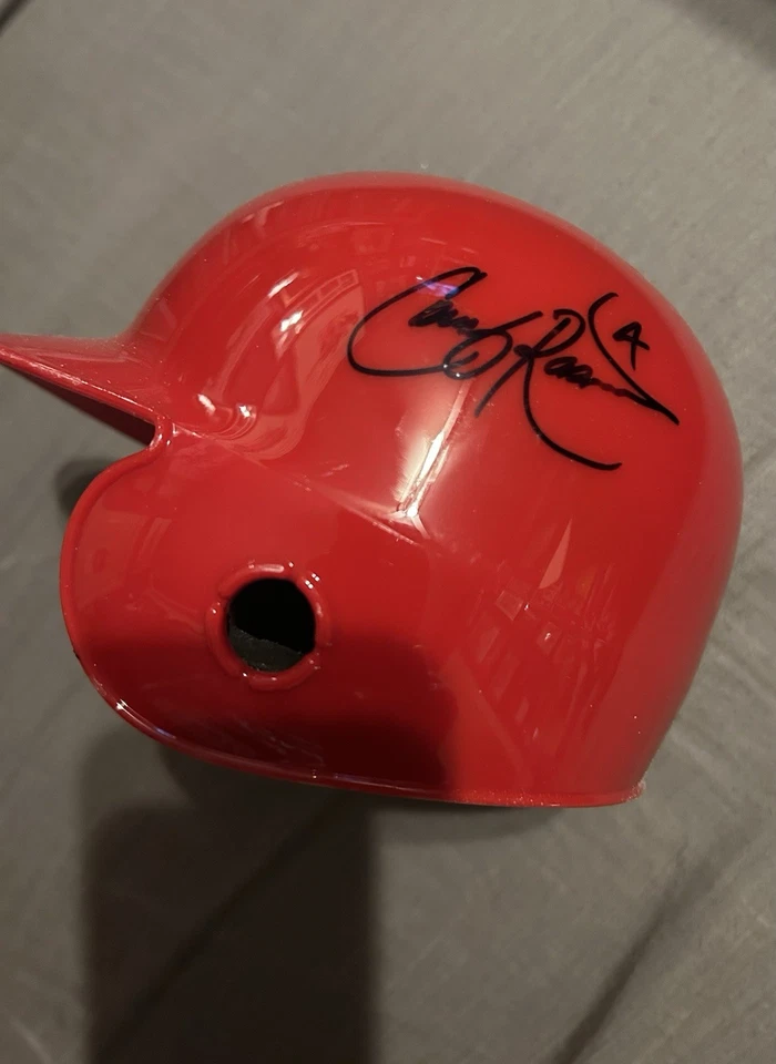 Mini Casco Autografiado Colby Rasmus Memphis Redbirds AAA Cardenales de San Luis Foto 1 de 4