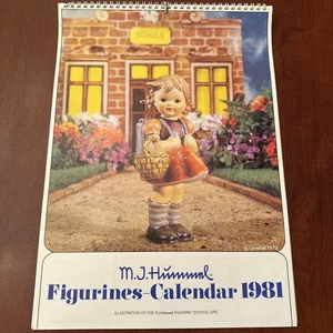 M. J. Hummel Figuren Kalender 1981 Edition Vintage 8,5x12" Goebel W Germany - Bild 1 von 5